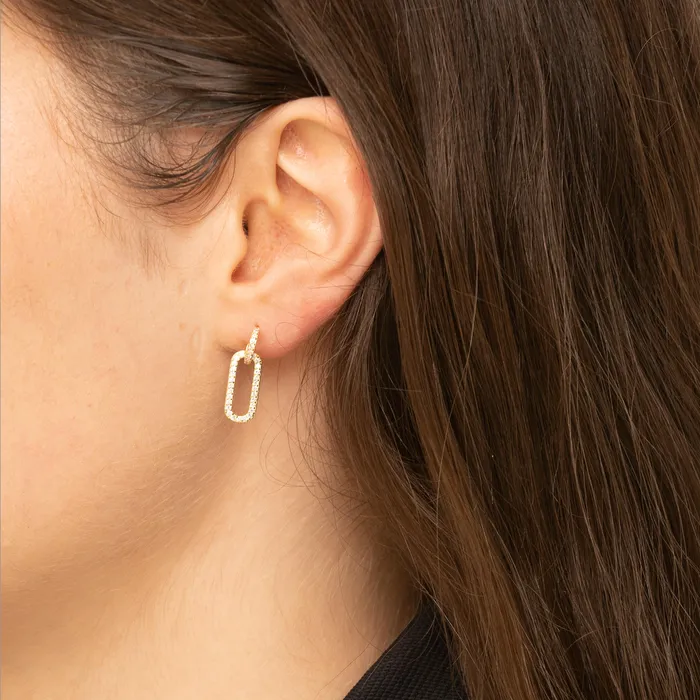Earrings Camile Stone Interlocking Sapphire Earrings Earrings Camile Stone Interlocking Sapphire Earrings