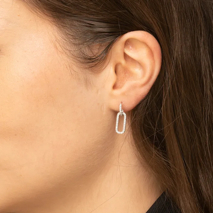 Earrings Camile Stone Interlocking Sapphire Earrings Earrings Camile Stone Interlocking Sapphire Earrings