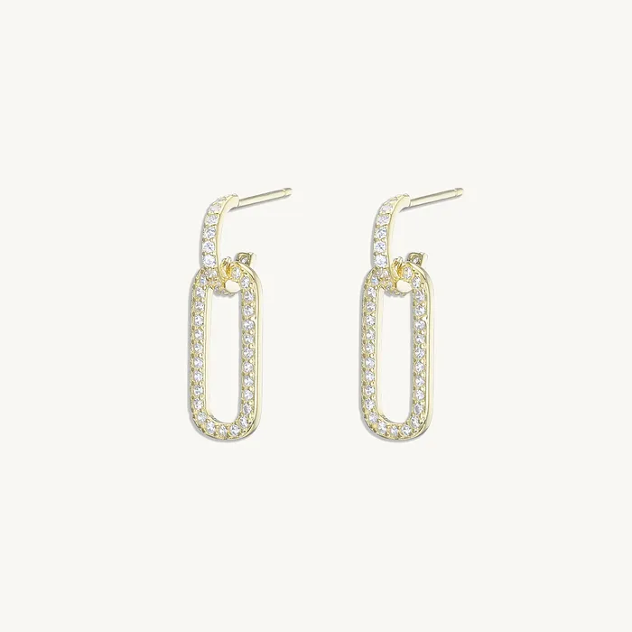 Earrings Camile Stone Interlocking Sapphire Earrings Earrings Camile Stone Interlocking Sapphire Earrings