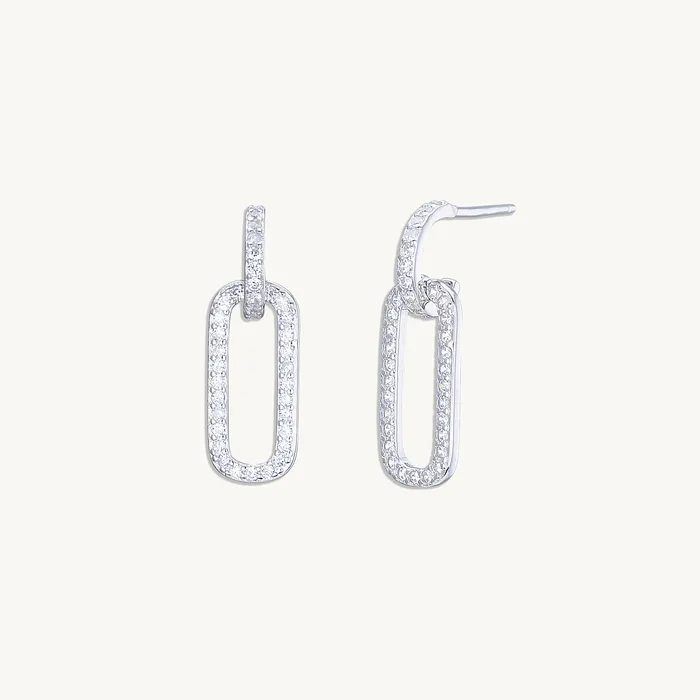 Earrings Camile Stone Interlocking Sapphire Earrings Earrings Camile Stone Interlocking Sapphire Earrings