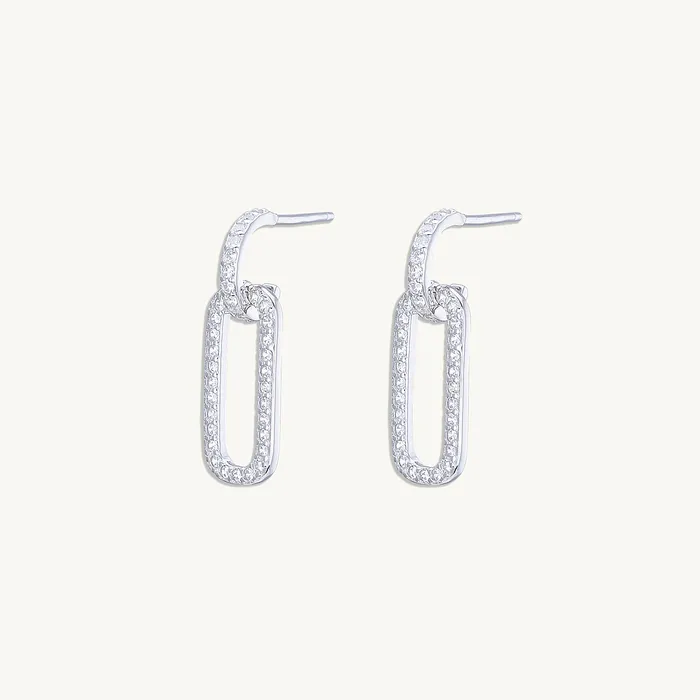 Earrings Camile Stone Interlocking Sapphire Earrings Earrings Camile Stone Interlocking Sapphire Earrings