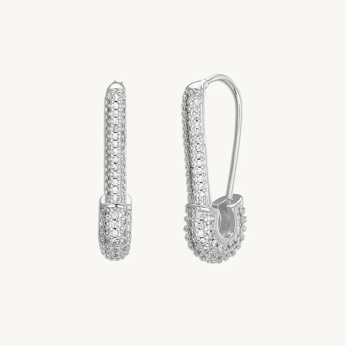 Earrings Camile Stone Paper Pin Clip Earrings