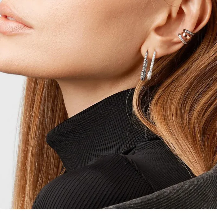 Earrings Camile Stone Paper Pin Clip Earrings