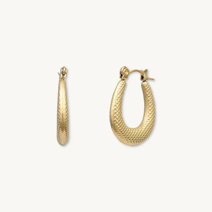 Earrings Camile Stone Thalia Statement Hoop Earrings