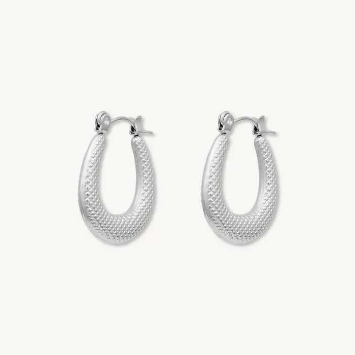 Earrings Camile Stone Thalia Statement Hoop Earrings