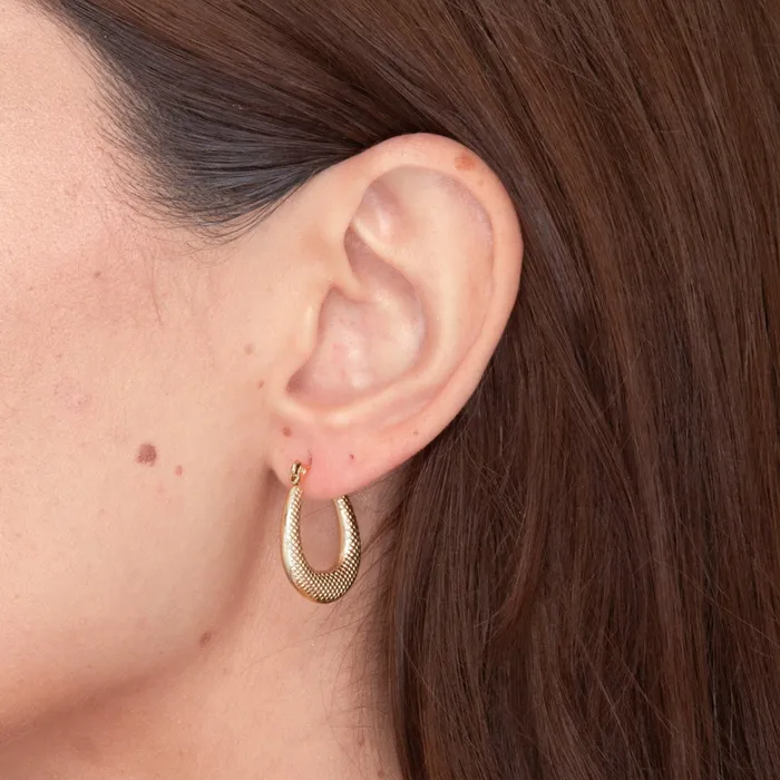 Earrings Camile Stone Thalia Statement Hoop Earrings
