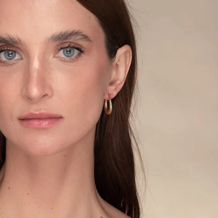 Earrings Camile Stone Thalia Statement Hoop Earrings