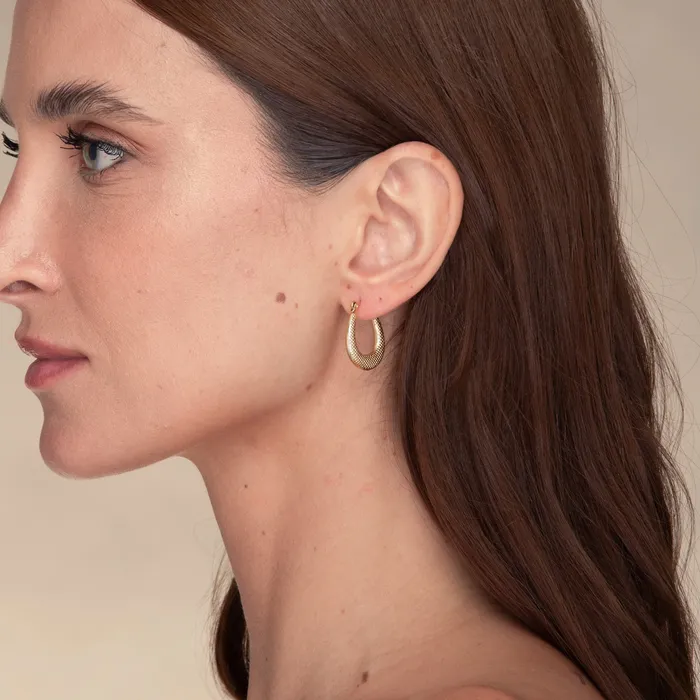 Earrings Camile Stone Thalia Statement Hoop Earrings
