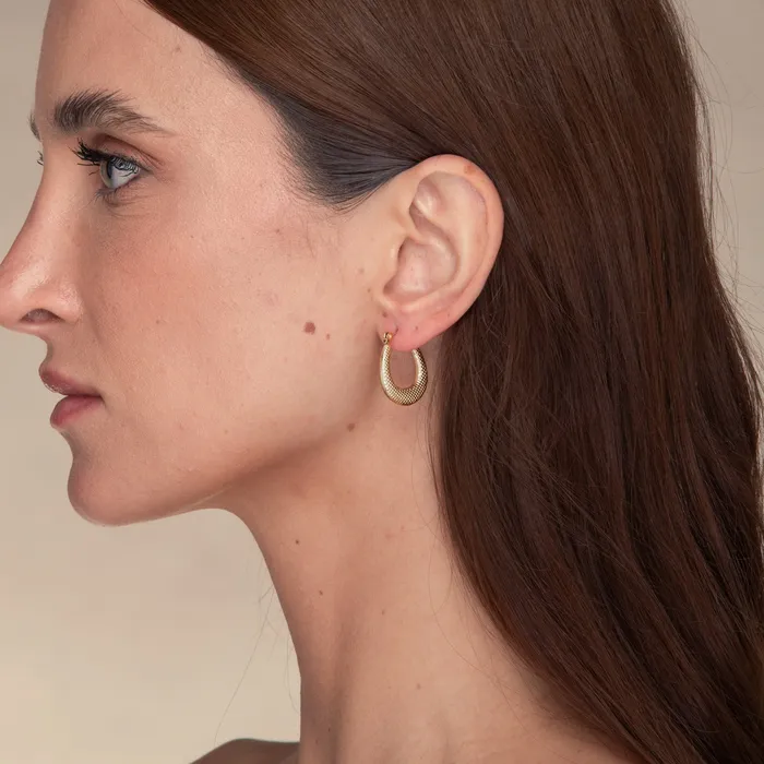 Earrings Camile Stone Thalia Statement Hoop Earrings