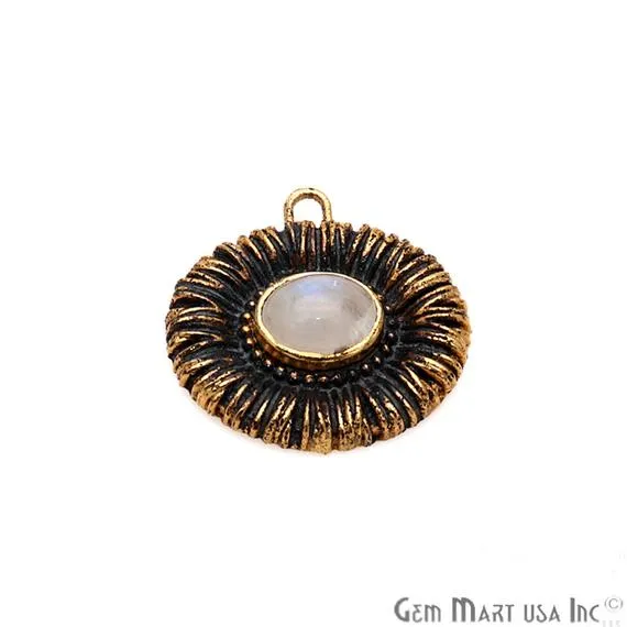 Earrings GemmartUSA DIY Rainbow Moonstone 24x23mm Oxidized Gold Earring Finding Connector 1pc Earrings GemmartUSA DIY Rainbow Moonstone 24x23mm Oxidized Gold Earring Finding Connector 1pc
