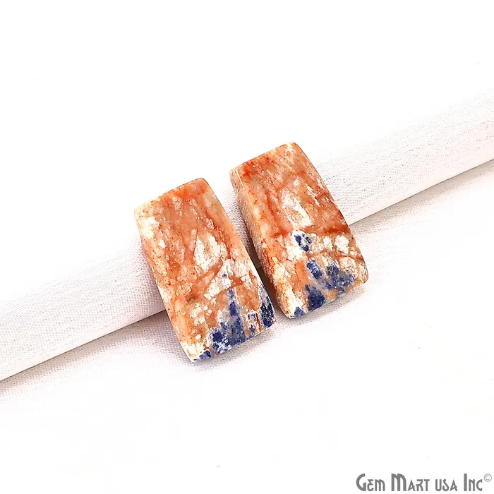 Earrings GemMartUSA Sodalite Free Form 24x15mm Loose Gemstone For Earring Pair Earrings GemMartUSA Sodalite Free Form 24x15mm Loose Gemstone For Earring Pair
