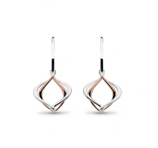 Earrings Kit Heath Kit Heath Two Tone Entwine Drop Earrings SI3272