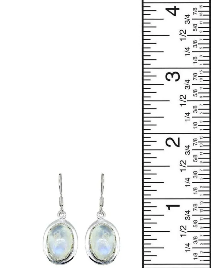 Earrings Moonstone Solid 925 Sterling Silver Dangle Earrings YoTreasure