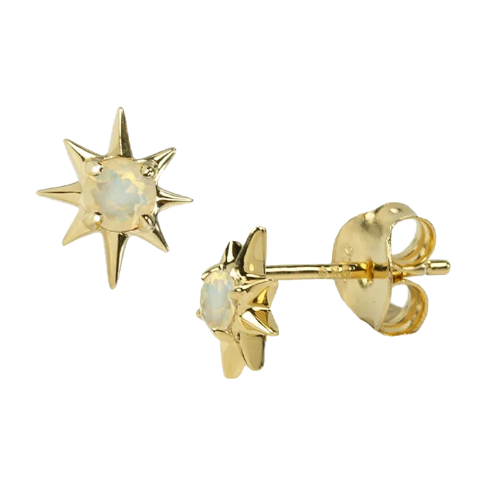 Earrings Teeny Opal Star Earring acemijewelry