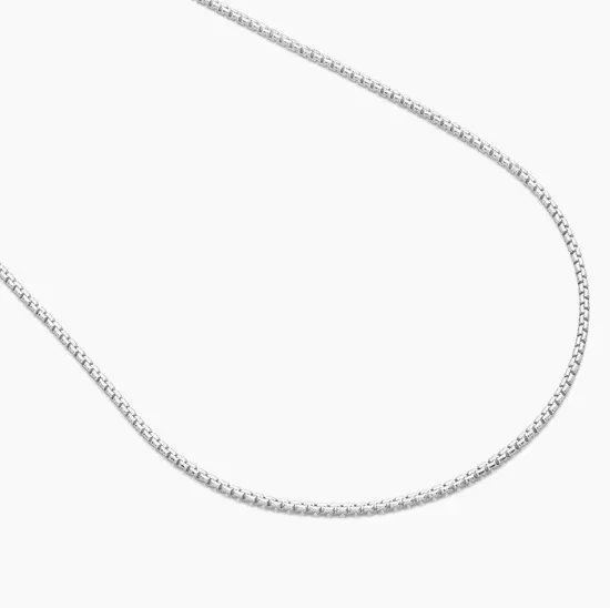 Ella Stein Ella Stein Gold or Silver Mini Petite Boxy Chain Necklace Necklaces Ella Stein Ella Stein Gold or Silver Mini Petite Boxy Chain Necklace Necklaces