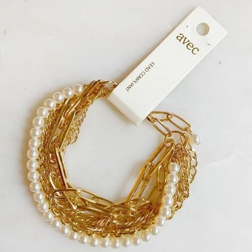 Ellison and Young Bracelets Multi Chain Pearl Bracelet