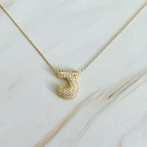 Ellison and Young Necklaces Crystal Bubble Initial Necklace