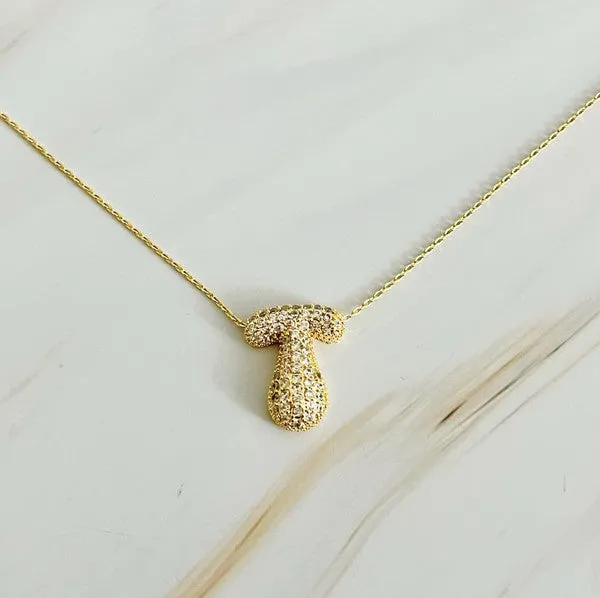 Ellison and Young Necklaces Crystal Bubble Initial Necklace
