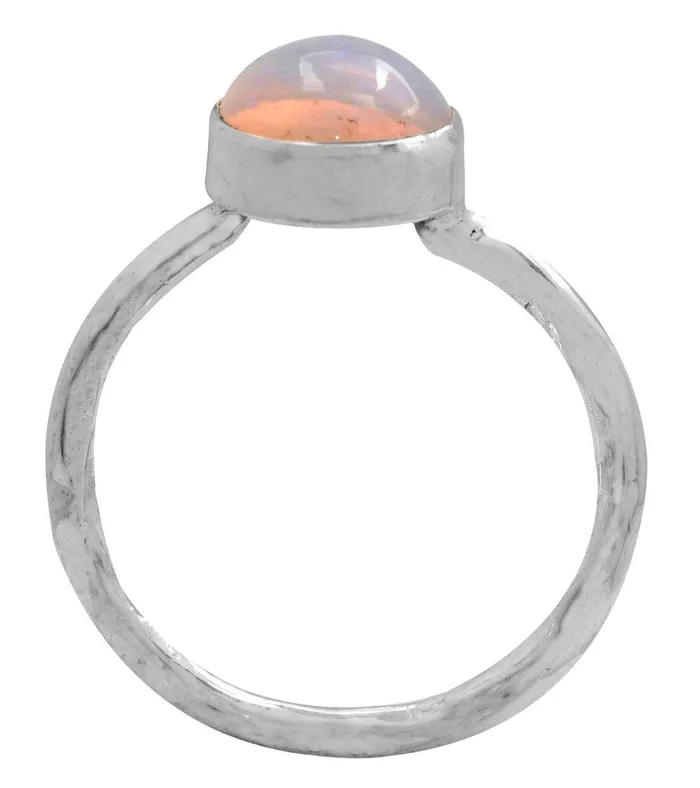Ethiopian Opal Solid 925 Sterling Silver Ring Jewelry YoTreasure Rings