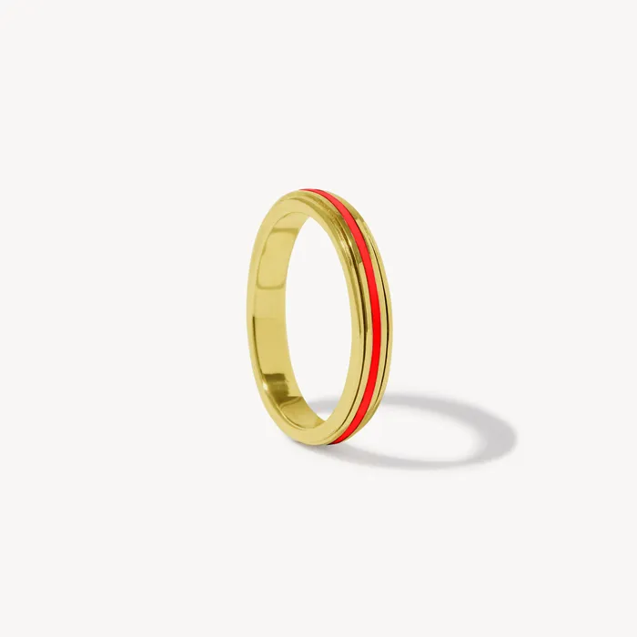 Fausta Enamel Spinner Ring Ideaure Jewelry Rings