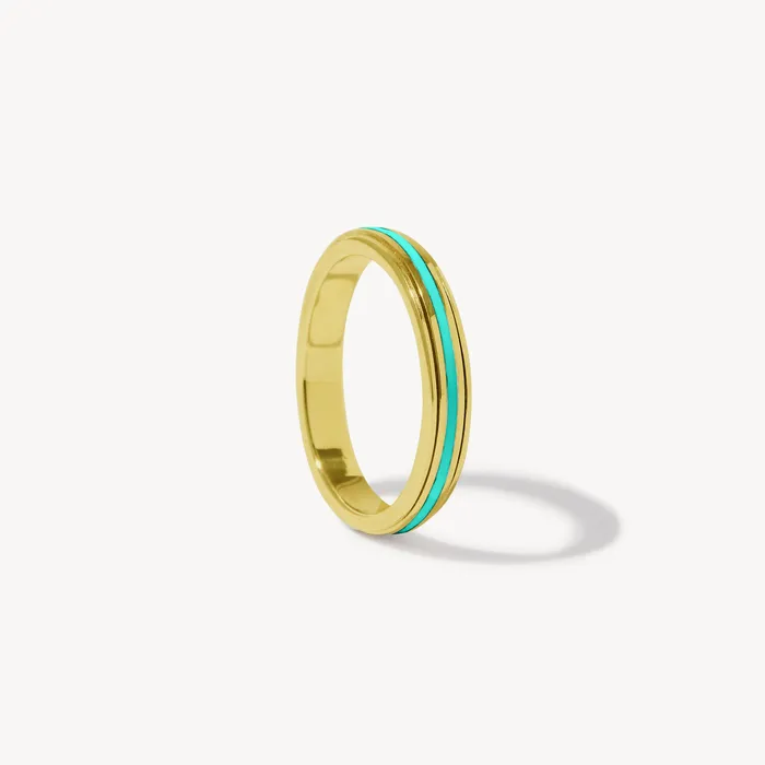 Fausta Enamel Spinner Ring Ideaure Jewelry Rings