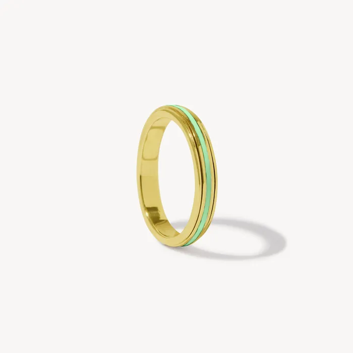 Fausta Enamel Spinner Ring Ideaure Jewelry Rings