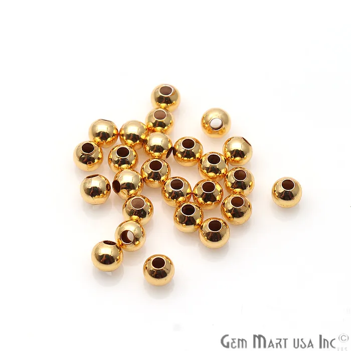 GemMartUSA Charm Necklaces 5pc Lot Bead Finding 4mm Round Ball Jewelry Making Charm Pick Your Plating GemMartUSA Charm Necklaces 5pc Lot Bead Finding 4mm Round Ball Jewelry Making Charm Pick Your Plating