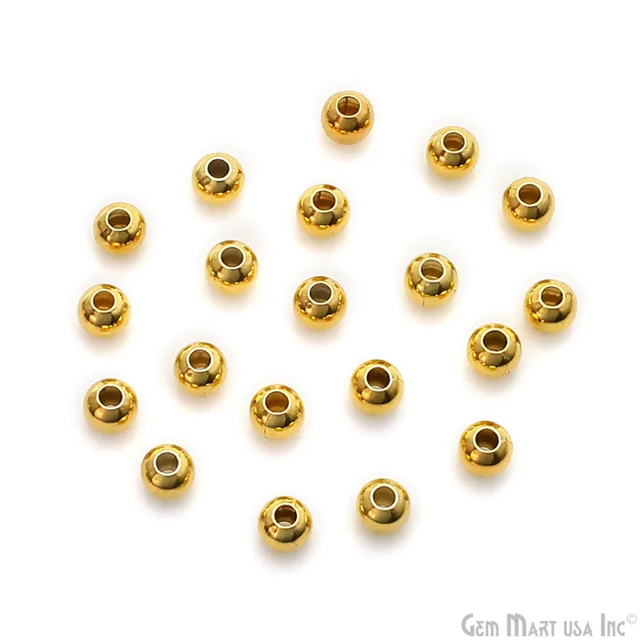 GemMartUSA Charm Necklaces 5pc Lot Bead Finding 4mm Round Ball Jewelry Making Charm Pick Your Plating GemMartUSA Charm Necklaces 5pc Lot Bead Finding 4mm Round Ball Jewelry Making Charm Pick Your Plating