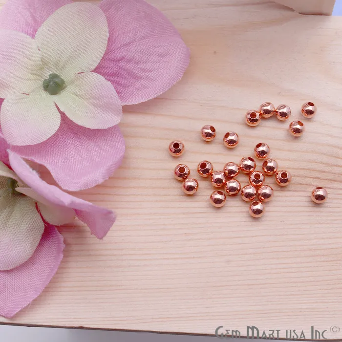 GemMartUSA Charm Necklaces 5pc Lot Bead Finding 4mm Round Ball Jewelry Making Charm Pick Your Plating GemMartUSA Charm Necklaces 5pc Lot Bead Finding 4mm Round Ball Jewelry Making Charm Pick Your Plating