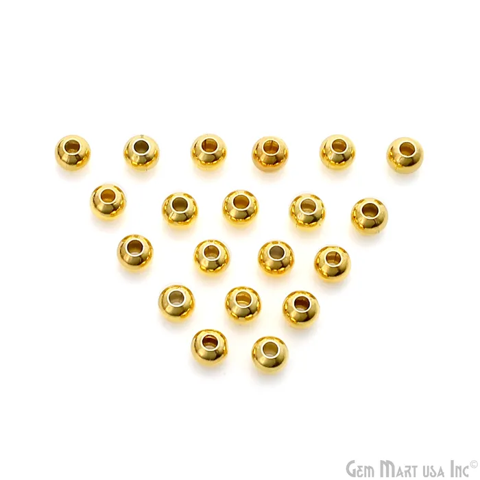 GemMartUSA Charm Necklaces 5pc Lot Bead Finding 4mm Round Ball Jewelry Making Charm Pick Your Plating GemMartUSA Charm Necklaces 5pc Lot Bead Finding 4mm Round Ball Jewelry Making Charm Pick Your Plating
