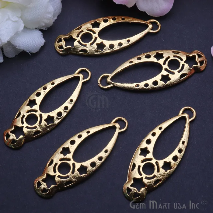 GemmartUSA Charm Necklaces Drop 49x18mm Chandelier Finding Charm Connector Pick Your Metal GemmartUSA Charm Necklaces Drop 49x18mm Chandelier Finding Charm Connector Pick Your Metal