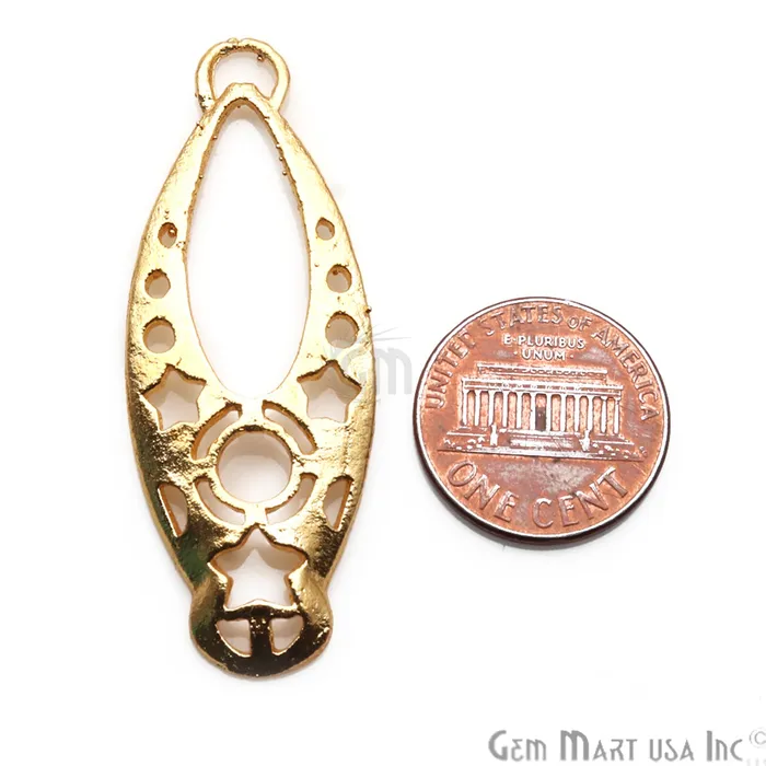GemmartUSA Charm Necklaces Drop 49x18mm Chandelier Finding Charm Connector Pick Your Metal GemmartUSA Charm Necklaces Drop 49x18mm Chandelier Finding Charm Connector Pick Your Metal