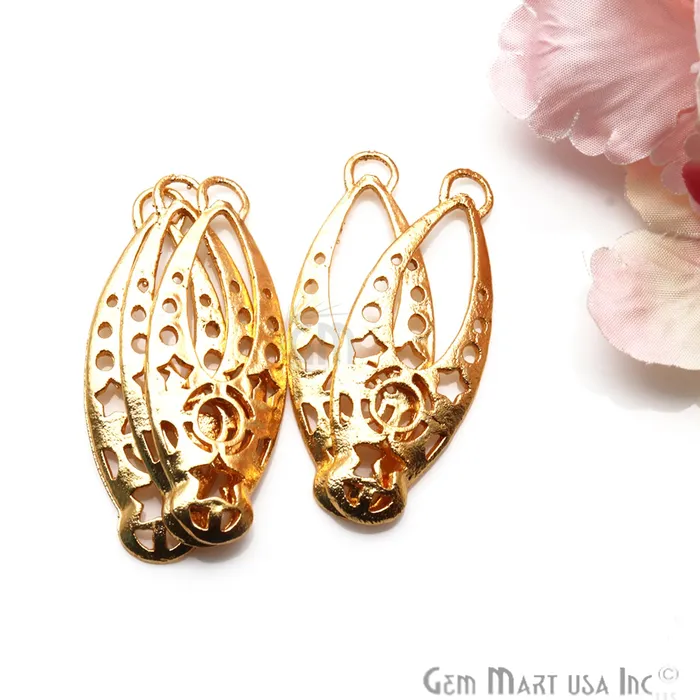 GemmartUSA Charm Necklaces Drop 49x18mm Chandelier Finding Charm Connector Pick Your Metal GemmartUSA Charm Necklaces Drop 49x18mm Chandelier Finding Charm Connector Pick Your Metal