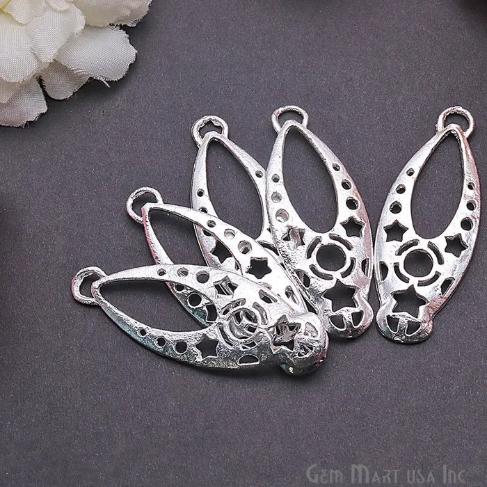 GemmartUSA Charm Necklaces Drop 49x18mm Chandelier Finding Charm Connector Pick Your Metal GemmartUSA Charm Necklaces Drop 49x18mm Chandelier Finding Charm Connector Pick Your Metal