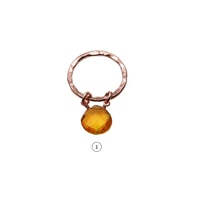 GemmartUSA DIY Round 20mm Hoop Rose Gold Wire Wrapped Onion Shape Gemstone Connector 1pc Earrings GemmartUSA DIY Round 20mm Hoop Rose Gold Wire Wrapped Onion Shape Gemstone Connector 1pc Earrings