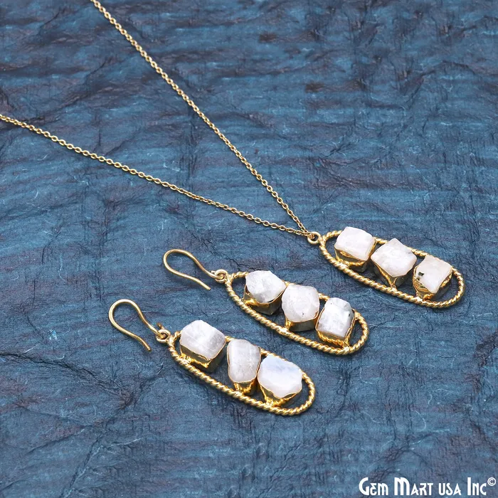 GemMartUSA Earrings Rainbow Moonstone Rough Gemstone Free Form Oval Gold Plated Twisted Bezel setting 44x16mm DIY Earring Pendant Connector GemMartUSA Earrings Rainbow Moonstone Rough Gemstone Free Form Oval Gold Plated Twisted Bezel setting 44x16mm DIY Earring Pendant Connector