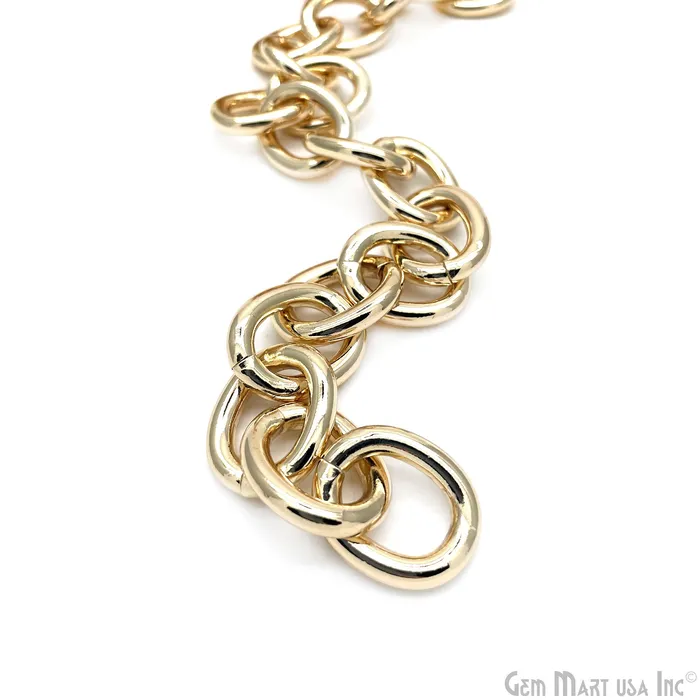 GemmartUSA Necklaces Round Link Necklace Chain Finding Chain 28x22mm Station Rosary Chain GemmartUSA Necklaces Round Link Necklace Chain Finding Chain 28x22mm Station Rosary Chain