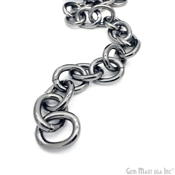 GemmartUSA Necklaces Round Link Necklace Chain Finding Chain 28x22mm Station Rosary Chain GemmartUSA Necklaces Round Link Necklace Chain Finding Chain 28x22mm Station Rosary Chain