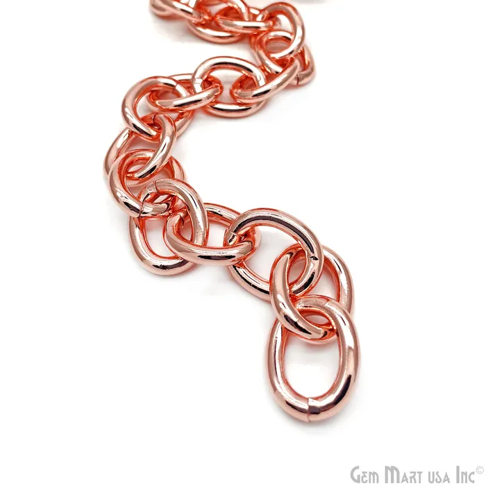 GemmartUSA Necklaces Round Link Necklace Chain Finding Chain 28x22mm Station Rosary Chain GemmartUSA Necklaces Round Link Necklace Chain Finding Chain 28x22mm Station Rosary Chain