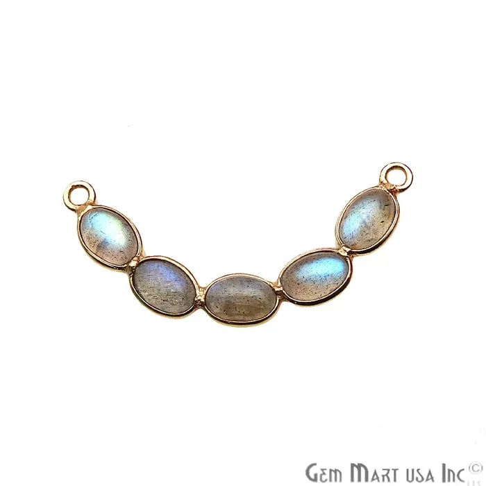 GemmartUSA PreStyled Sets DIY Labradorite Gold Plated 32x6mm Smiley Chandelier Finding Component GemmartUSA PreStyled Sets DIY Labradorite Gold Plated 32x6mm Smiley Chandelier Finding Component