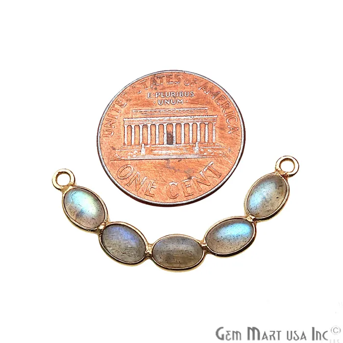 GemmartUSA PreStyled Sets DIY Labradorite Gold Plated 32x6mm Smiley Chandelier Finding Component GemmartUSA PreStyled Sets DIY Labradorite Gold Plated 32x6mm Smiley Chandelier Finding Component
