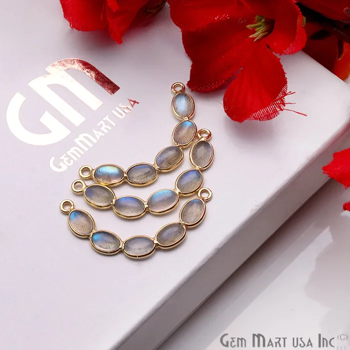 GemmartUSA PreStyled Sets DIY Labradorite Gold Plated 32x6mm Smiley Chandelier Finding Component GemmartUSA PreStyled Sets DIY Labradorite Gold Plated 32x6mm Smiley Chandelier Finding Component