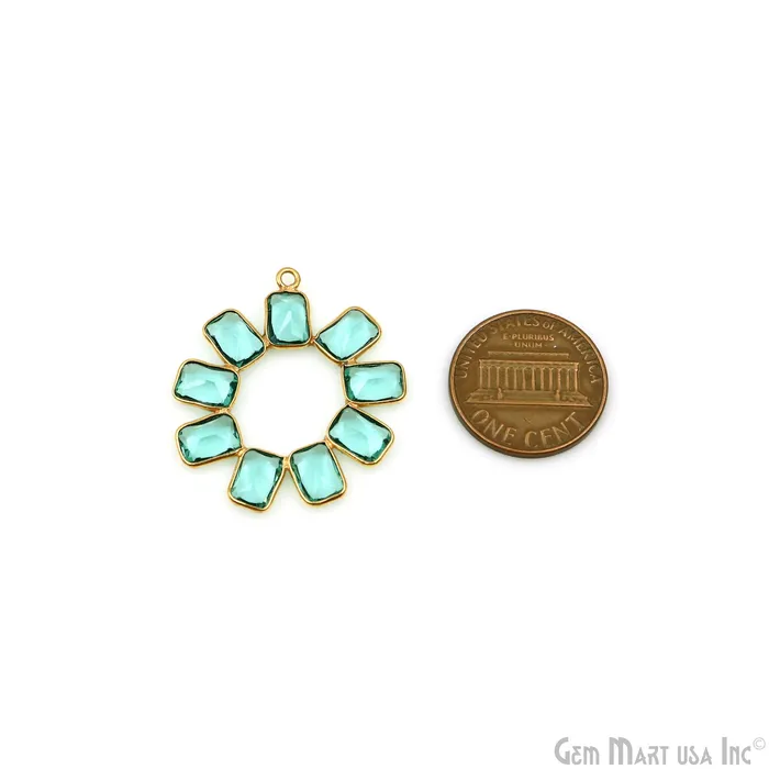 GemmartUSA PreStyled Sets DIY Round Gemstone 32x28mm Gold Plated Chandelier Finding Component GemmartUSA PreStyled Sets DIY Round Gemstone 32x28mm Gold Plated Chandelier Finding Component