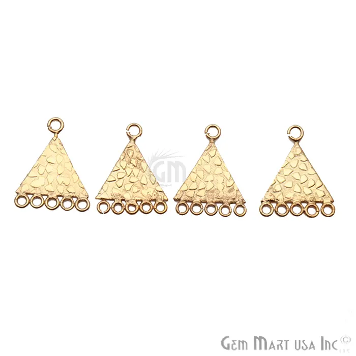 GemMartUSA Pyramid Charm Gold Plated Finding Jewelry Charm Charm Necklaces