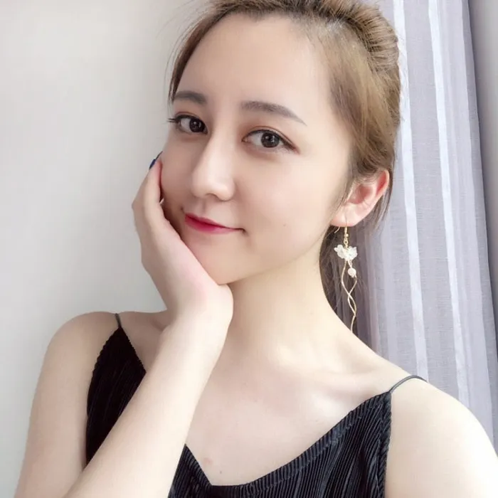 Handmade Long Acrylic DropDangle Earrings for Women and Girls All in White Gold Plated SWEET T 52 Earrings