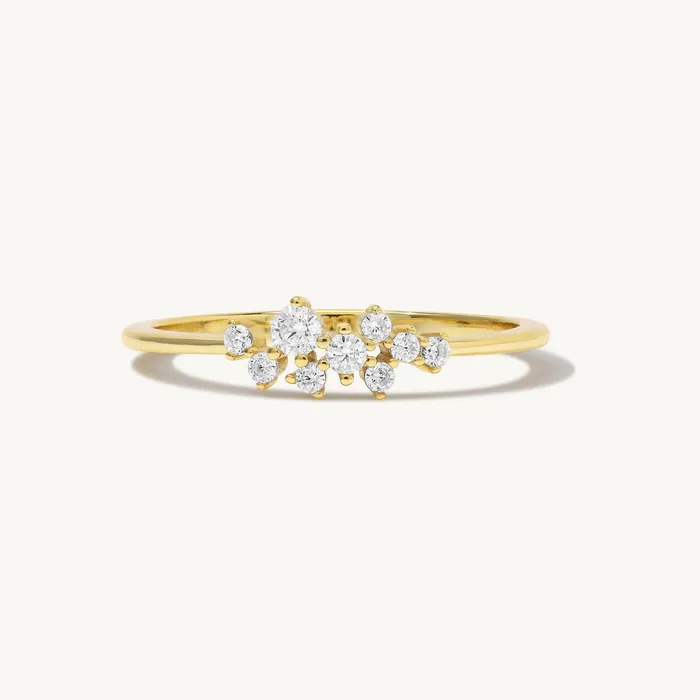Ideaure Jewelry Rings Debora Dainty Cluster Ring