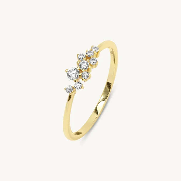 Ideaure Jewelry Rings Debora Dainty Cluster Ring