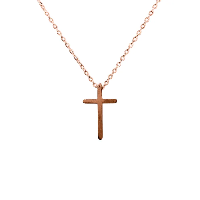 Jacob Rachel Necklaces Elegance Cross Pendant Necklace Rose Gold