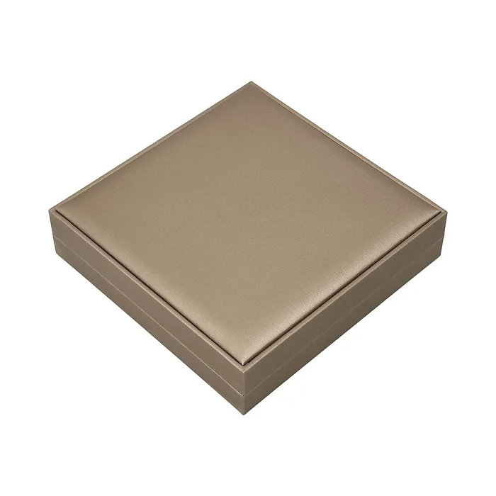 JPIDisplay 7 12 x 7 12 Deluxe Gold Leatherette Silk Grain Necklace Jewelry Box Necklaces JPIDisplay 7 12 x 7 12 Deluxe Gold Leatherette Silk Grain Necklace Jewelry Box Necklaces