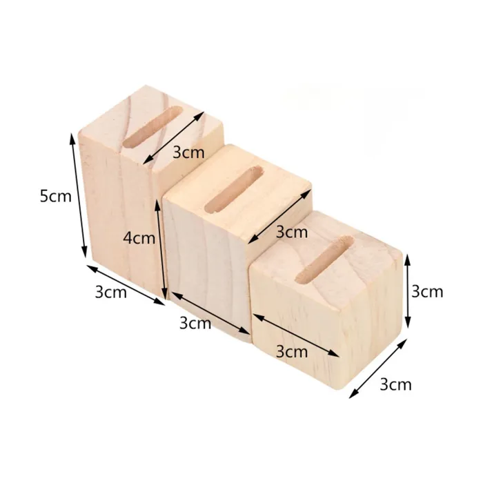 JPIDisplay Rings 3 Piece Tiered Natural Wood Jewelry Display Ring Stands JPIDisplay Rings 3 Piece Tiered Natural Wood Jewelry Display Ring Stands